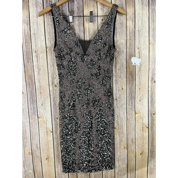 Lara Designs Beaded Cocktail Dress SIZE 6 Prom Homecoming Formal Mini - Picture 4 of 12